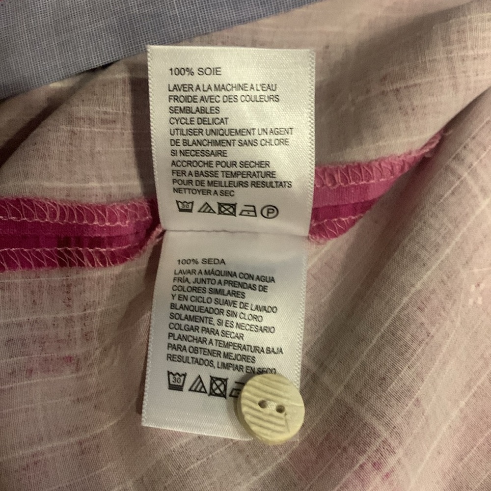 NWOT Tommy Bahama Shibori Bay Silk Button-Up Shirt 
Size Large - Picture 8 of 8